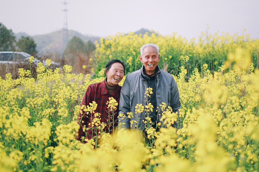 Photo elderly couple